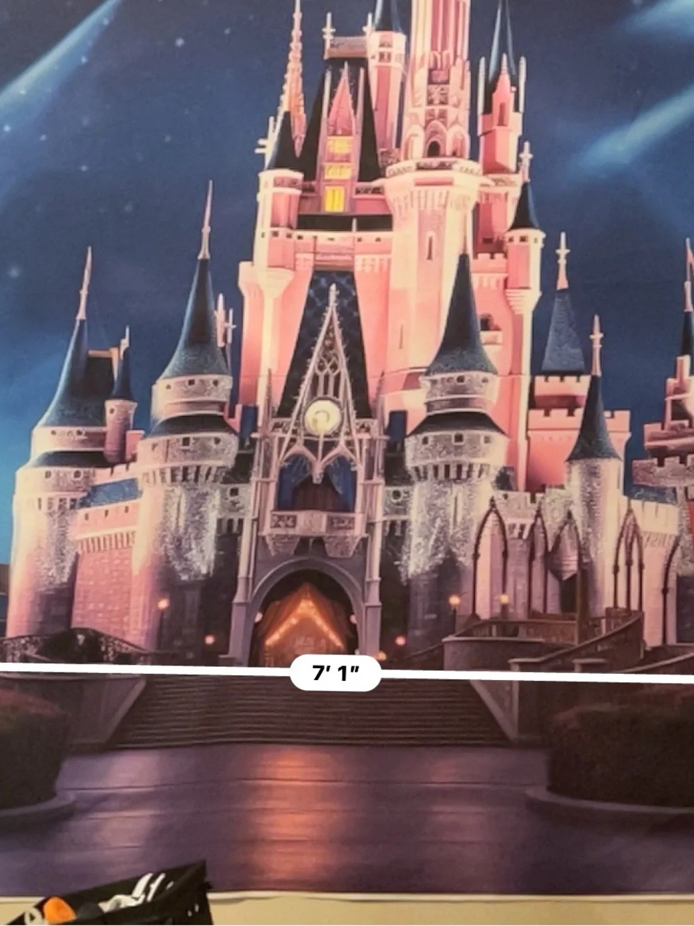 Pink Castle Wall Mural - Brand: